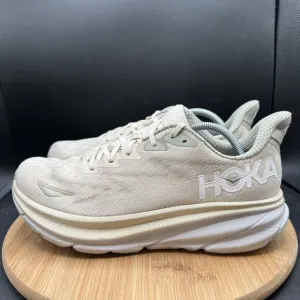 Hoka Clifton 9 Mens Size 11 2E Wide Oat Milk Barley Daily Road Jogging Shoes