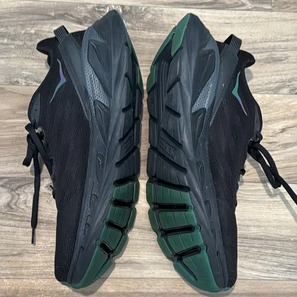 Hoka Elevon 2 Road Running Shoes  Men's Black with Iridescent Logo Size 13