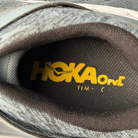 HOKA Gaviota 2 Men's Size 8 2E Wide Sneakers Running Shoes Blue Yellow One One