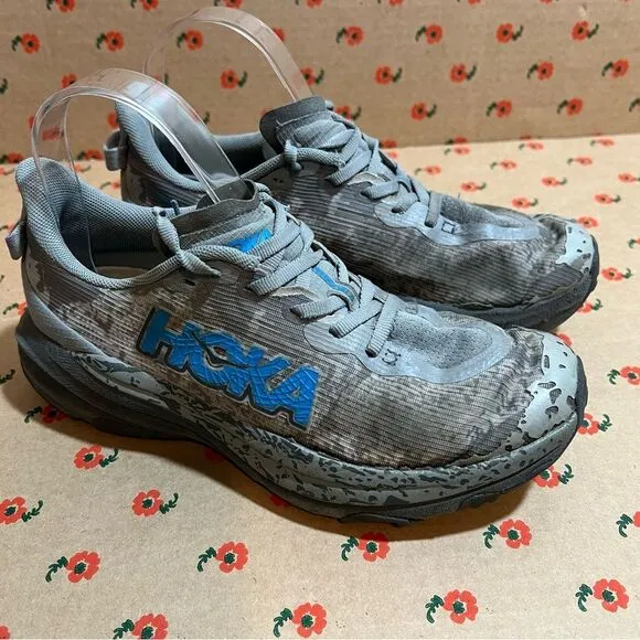 ✨ Hoka Gray Speedgoat 6 Shoes Size Men’s 5