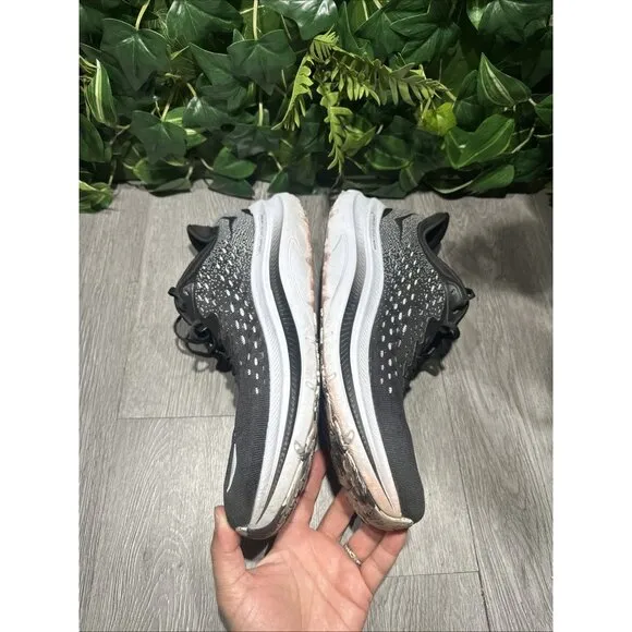 Hoka Kawana Shoes Mens 11 D Black White Daily Road Jogging Workout Lifestyle