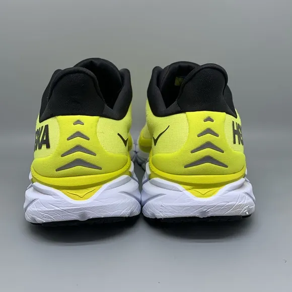 Hoka One Clifton 8 Yellow Road Running Shoes Men's Sz 12D