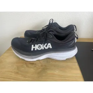 Hoka One One Bondi 8 Black Mens Tennis Running Shoes Size 12.5