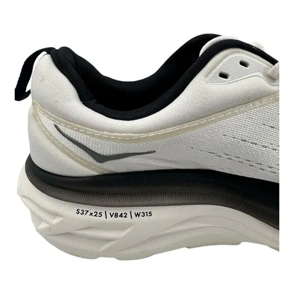 Hoka One One Bondi 8 White Black Men Runner Road Running Shoes 1123202 Sz 9D