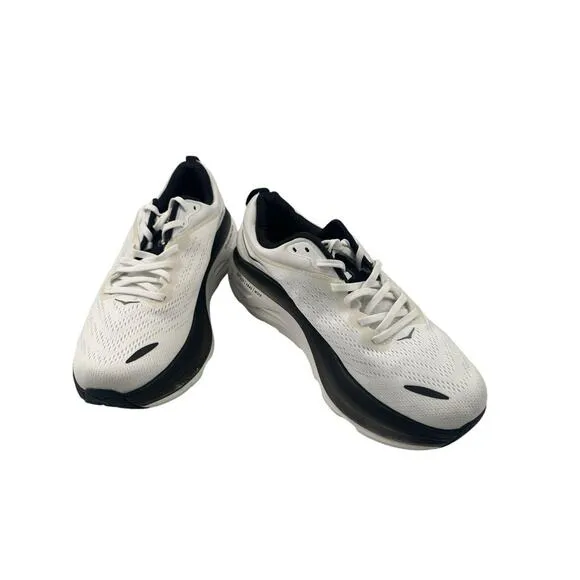 Hoka One One Bondi 8 White Black Men Runner Road Running Shoes 1123202 Sz 9D