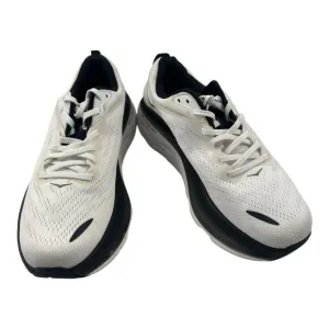 Hoka One One Bondi 8 White Black Men Runner Road Running Shoes 1123202 Sz 9D