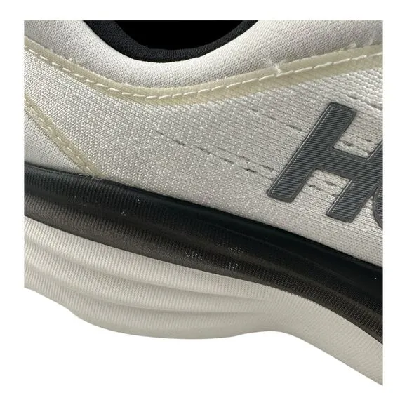 Hoka One One Bondi 8 White Black Men Runner Road Running Shoes 1123202 Sz 9D
