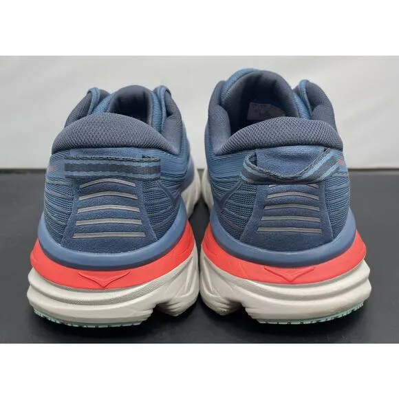 Hoka One One Bondi Teal Outer Space Road Running Race Shoes Mens 8 Fast Ship