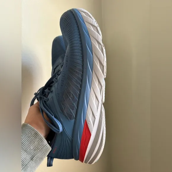 Hoka One One Bondi Teal Outer Space Road Running Shoes Mens size 12