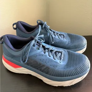 Hoka One One Bondi Teal Outer Space Road Running Shoes Mens size 12