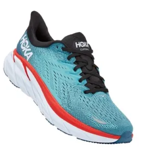 Hoka One One Clifton 8 in Real Teal Aquarelle 9.5D