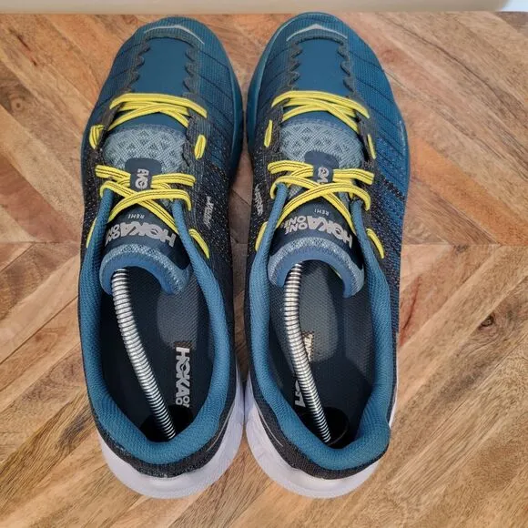 Hoka One One Evo Rehi Road Racing Shoes Men's 13 Citrus/Cyan