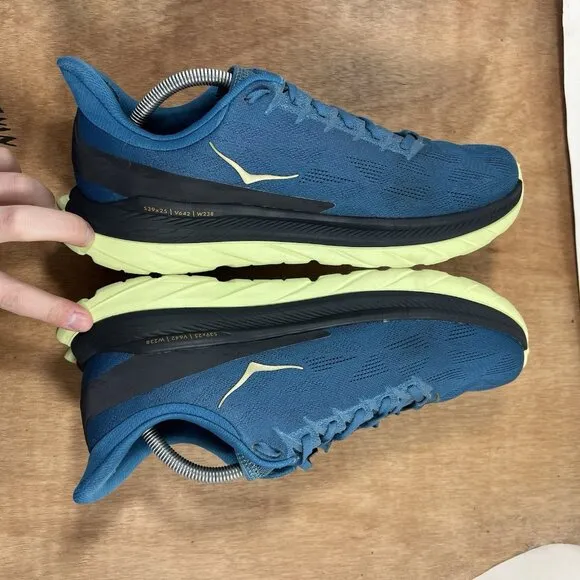 Hoka One One Mach 4 Men Size 11 Blue Road Running Shoes Sneakers