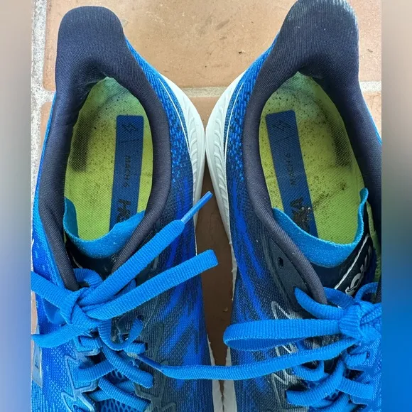 HOKA ONE ONE MACH 6 Men’s running shoes size 10.5 Wide (2E) Royal blue/green