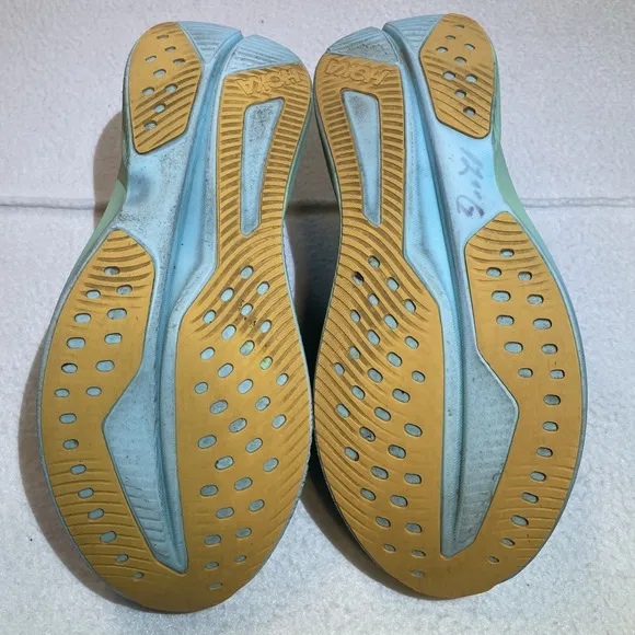 Hoka One One Mach 6 Running Shoes Blue Athletic Jogging Mens Size 11D Gym