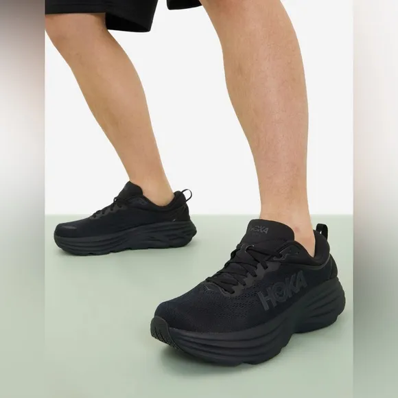 HOKA ONE ONE Men’s Bondi 8 Running Shoes Triple Black