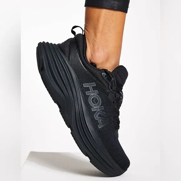 HOKA ONE ONE Men’s Bondi 8 Running Shoes Triple Black