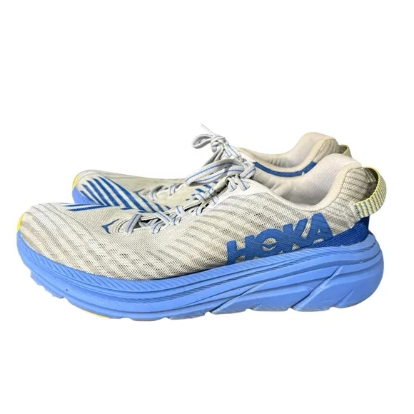 HOKA ONE ONE Rincon Men's 6 Running Shoes, Oyster Mushroom/Nebulas Blue Size 8