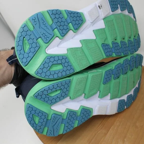 Hoka One One Shoes Mens 13 Gaviota 2 Road Running Sneakers Blue Gym Workout
