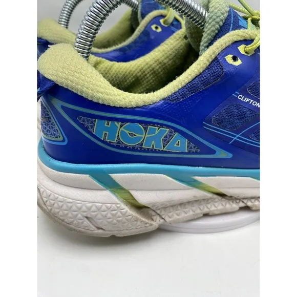 Hoka One One Shoes Women Size 10 Clifton 2 Blue Athletic Road Running 4000