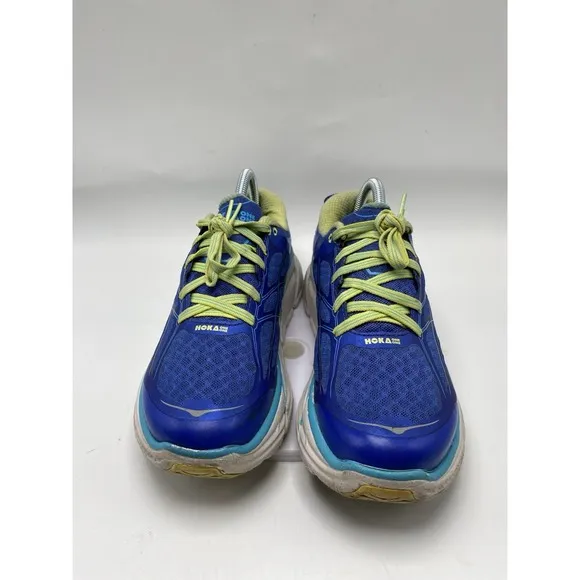 Hoka One One Shoes Women Size 10 Clifton 2 Blue Athletic Road Running 4000