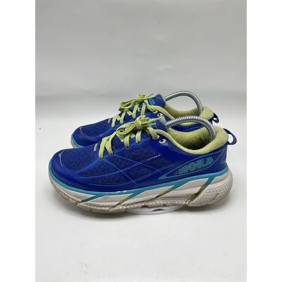 Hoka One One Shoes Women Size 10 Clifton 2 Blue Athletic Road Running 4000