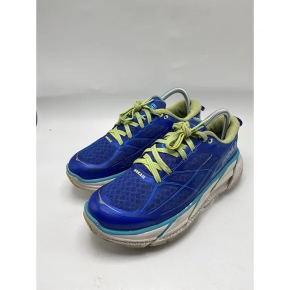 Hoka One One Shoes Women Size 10 Clifton 2 Blue Athletic Road Running 4000