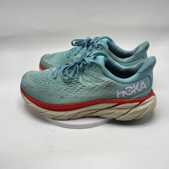 Hoka One One Shoes Women Size 8 Wide Clifton 88 Blue Athletic Road Running 3931