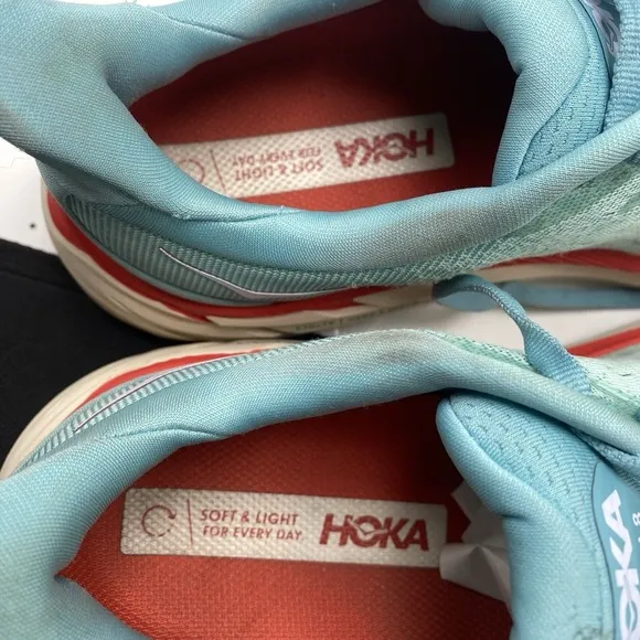 Hoka One One Shoes Women Size 8 Wide Clifton 88 Blue Athletic Road Running 3931