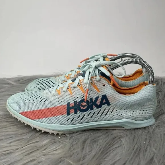 Hoka One One Unisex Cielo X MD Blue Running Cleats Shoes Mens Size 9.5 Womens 8