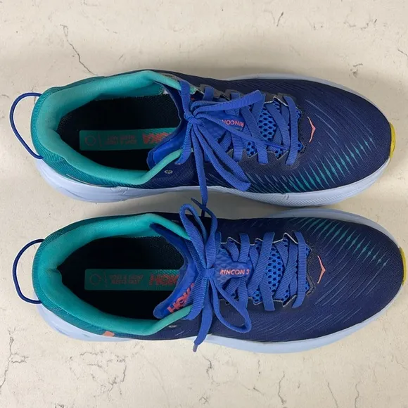 Hoka One One Women’s Rincon 3 Bellwether Blue Ceramic Size 7.5 B