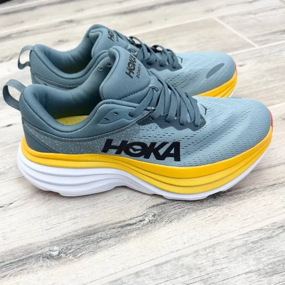 HOKA Women’s Bondi 8 Goblin Blue Mountain Spring Running Shoes