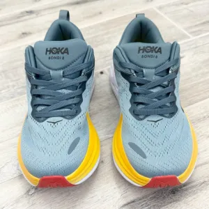 HOKA Women’s Bondi 8 Goblin Blue Mountain Spring Running Shoes
