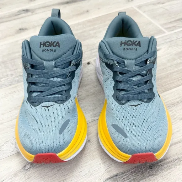 HOKA Women’s Bondi 8 Goblin Blue Mountain Spring Running Shoes