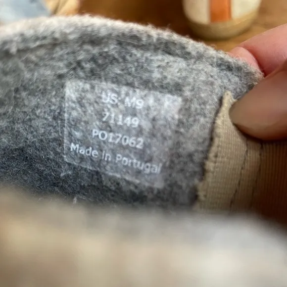 Huckberry Greys Boiled Wool Outdoor Slipper Boots Mens Size 9 Oatmeal Color