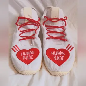 Human Made Mens Size 13.5 White and Red Sneakers