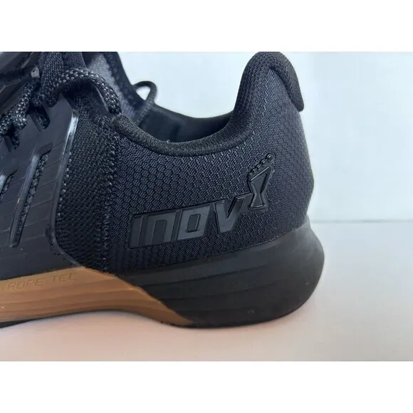 Inov-8 Men's 6 F-Lite G 300 Crossfit Shoes Black Gum Womens 7.5 Workout Rope-Tec