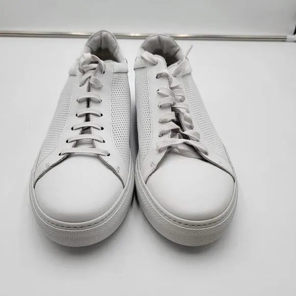 Johnston &amp; Murphy 'Jake' Leather Perforated Tennis Shoes Sz 11.5 (100) 24-608