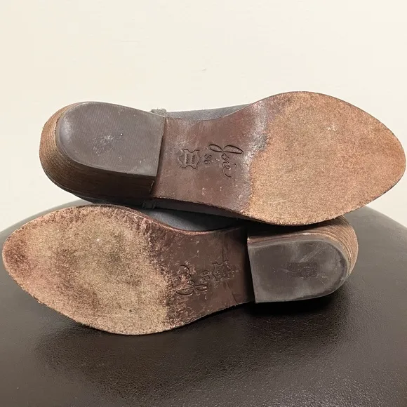 Joie Ajax Gray Suede Western Booties EU 36 US 6