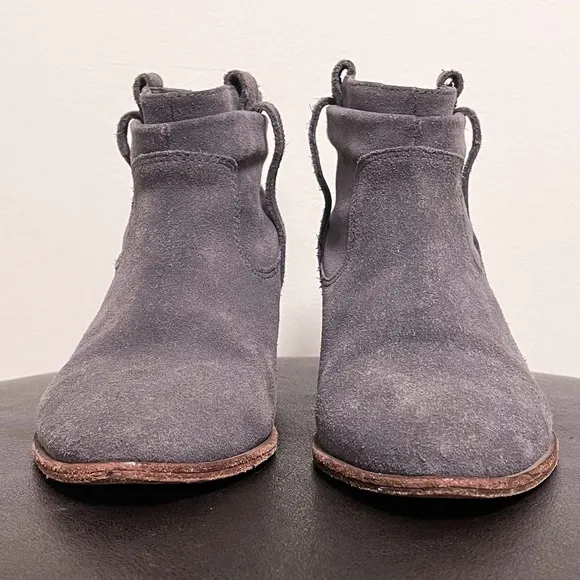Joie Ajax Gray Suede Western Booties EU 36 US 6