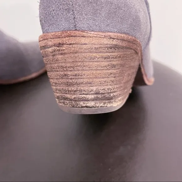Joie Ajax Gray Suede Western Booties EU 36 US 6