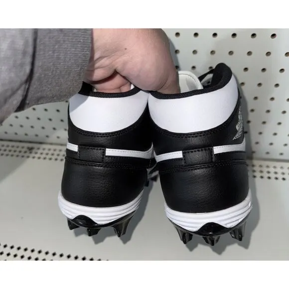 Jordan 1 Retro Mid TD Mens Football Cleats Size 14 White Black Panda FJ6805-100