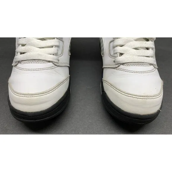 Jordan 5 Retro  3Y White Dark Concord-Black Purple Youth Mid-Top Lace Leather