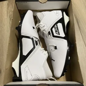 Jordan Alpha Menace Pro 3 White Football Cleats - DH3367-100 Men's Sz‎ 14