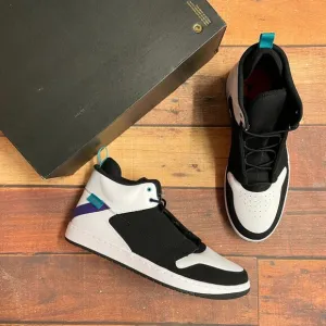 Jordan Men's Jordan FadeAway MID White/Black Basketball Shoes