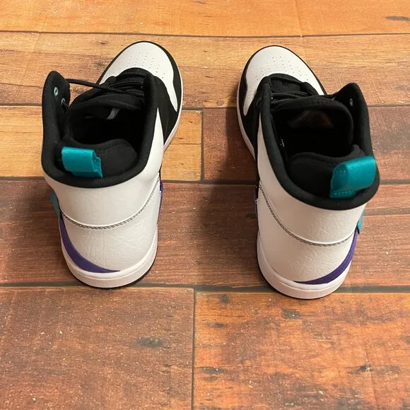 Jordan Men's Jordan FadeAway MID White/Black Basketball Shoes