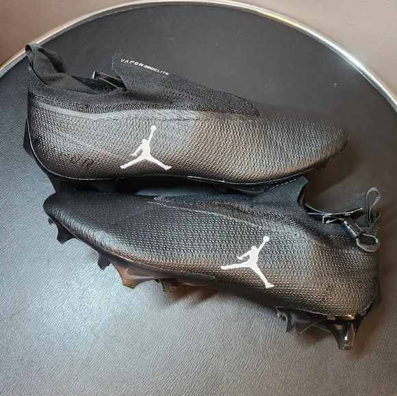Jordan Vapor Edge Elite 360 Flyknit Football Cleats sz 16 New Black