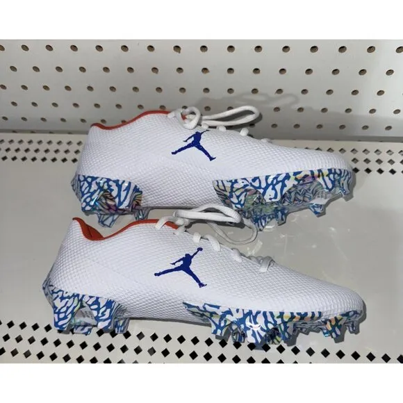 Jordan Vapor Edge Speed 360 Florida Gators PE Mens Football Cleats Size 7 White