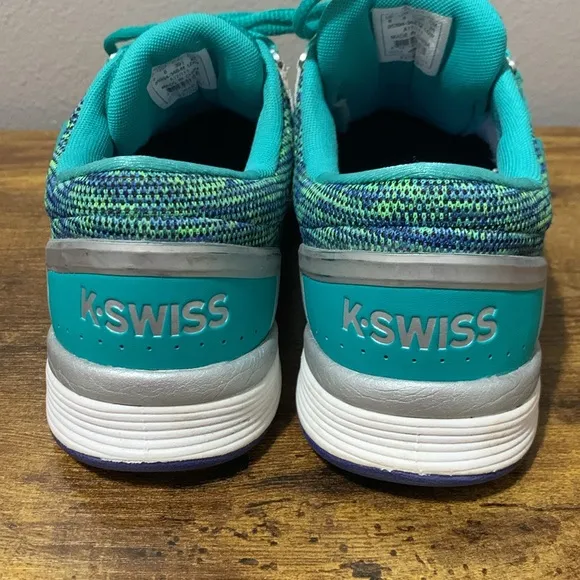 K-Swiss Hypercourt Express 2.0 Tennis Shoes Teal and Purple Size 8