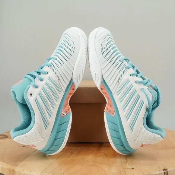 K-Swiss Hypercourt Women Size 6 Shoes Nile Blue White Pickleball Tennis Sneakers